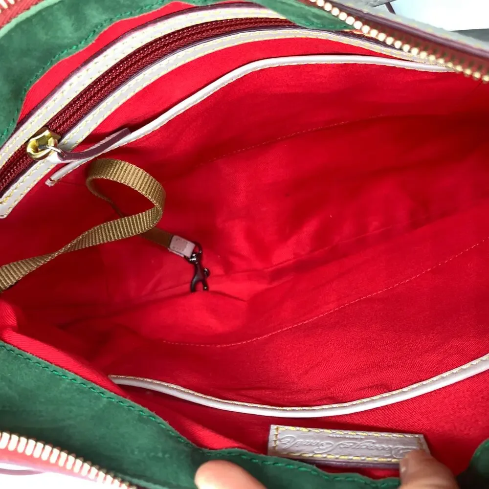 Dooney & Bourke Crossbody Florentine Leather Purse Ecru Large Bags - Picture 4 of 16